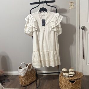 Crown & Ivy White Button-Down Blouse